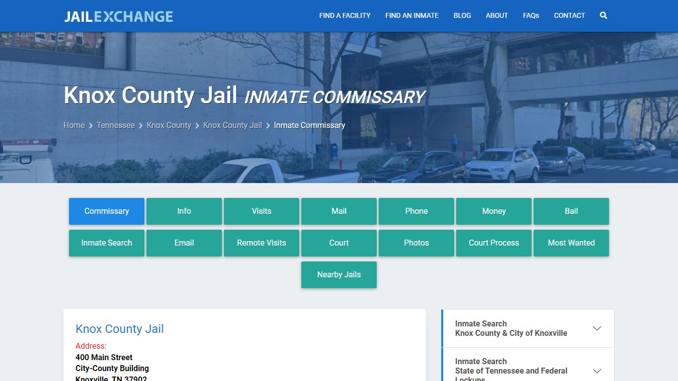 Inmate Commissary, Care Packs - Knox County Jail, TN